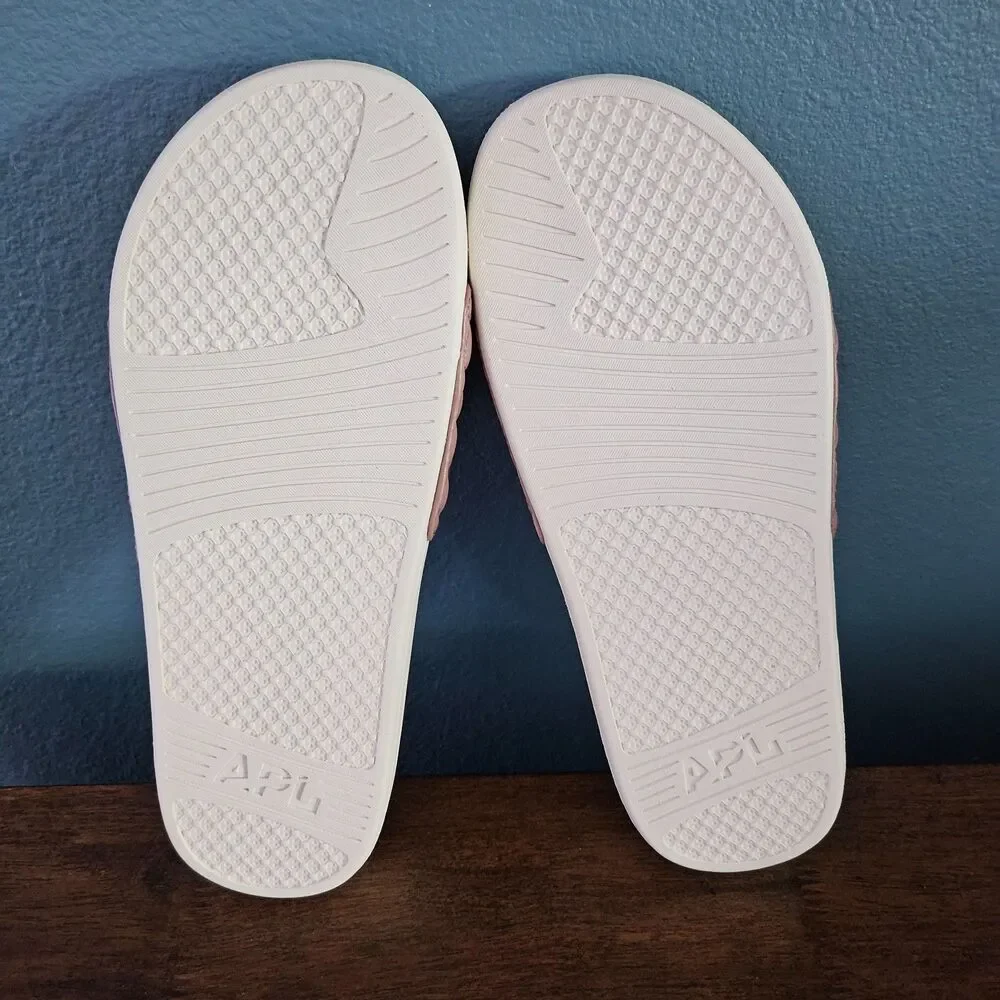 APL Athletic Propulsion Labs Unisex Lusso Slide in Beachwood Pristine Sz 10 NEW